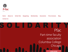 Tablet Screenshot of pfac.org